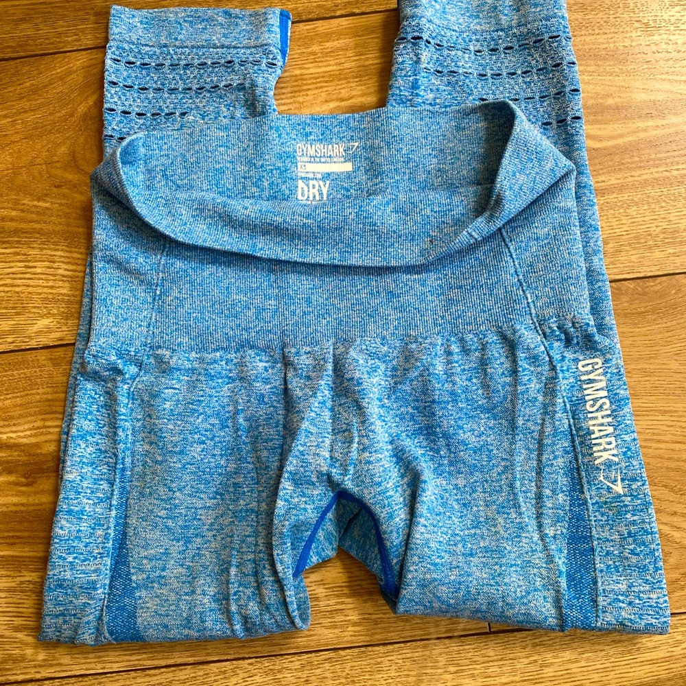 Gymshark Blueberry Marl Crop Legging XS